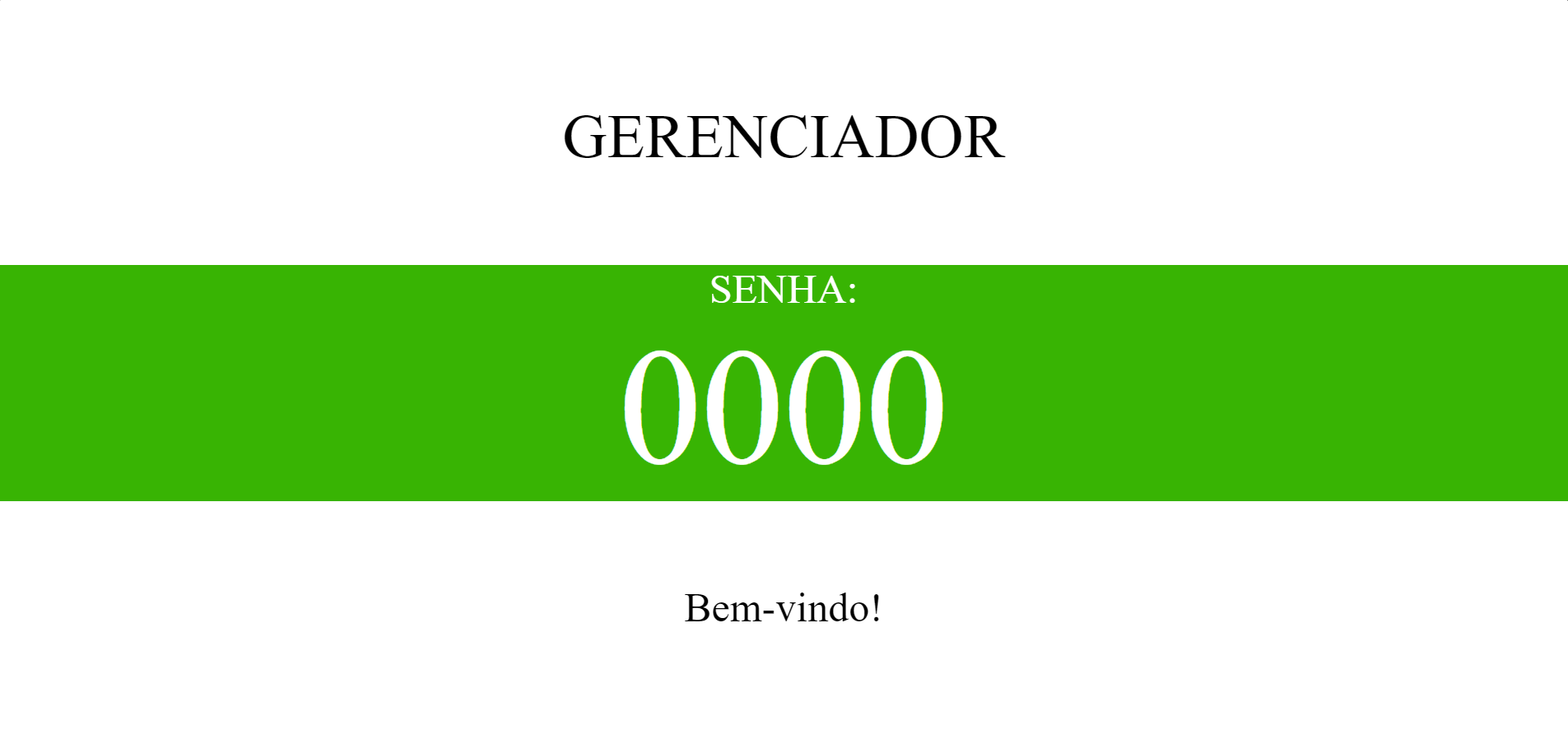 Gerenciador de senha